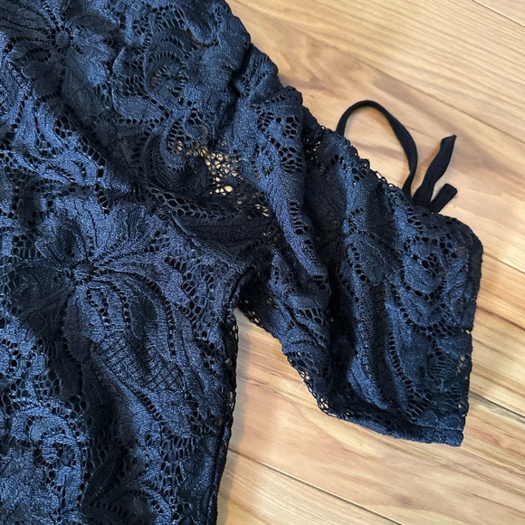 Anthropologie Design History Black Lace Lined Top! Small NWT! Gorgeous!! - Picture 6 of 11